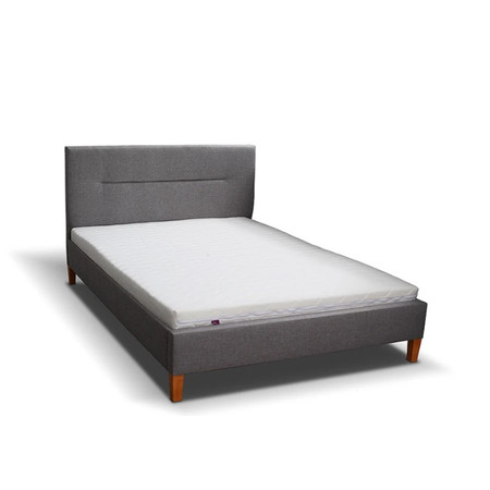 Čalouněná postel KAROLINA šedá rozměr 140x200 cm TT-FURNITURE