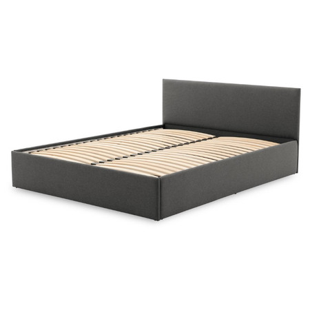 Čalouněná postel LEON bez matrace rozměr 160x200 cm Tmavě šedá SG-nábytek