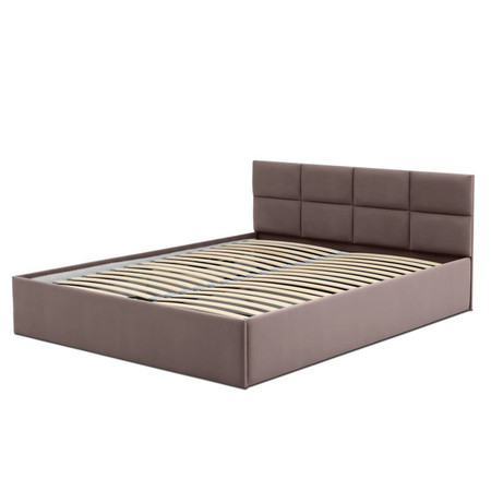 Čalouněná postel MONOS bez matrace rozměr 140x200 cm Kakao Signal-nabytek
