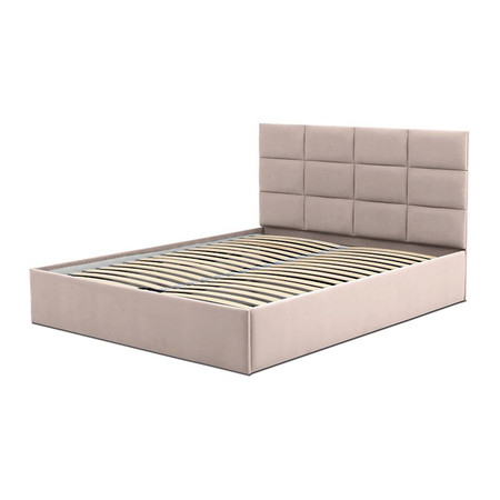 Čalouněná postel TORES bez matrace rozměr 140x200 cm Béžová Signal-nabytek