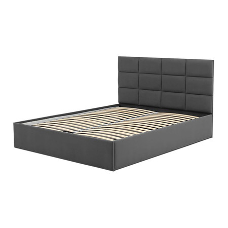 Čalouněná postel TORES bez matrace rozměr 140x200 cm Tmavě šedá Signal-nabytek