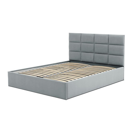 Čalouněná postel TORES bez matrace rozměr 160x200 cm Světle šedá Signal-nabytek