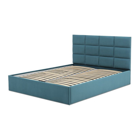 Čalouněná postel TORES bez matrace rozměr 160x200 cm Tyrkysová Signal-nabytek