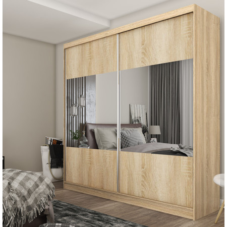 Kvalitní Šatní Skříň Celeste 200 cm Dub sonoma Furniture