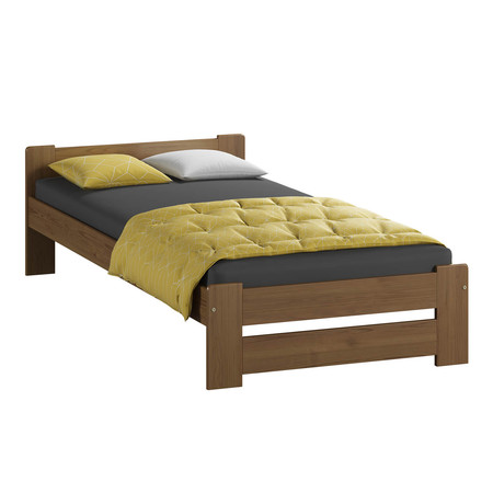 Postel Euro 90x200 masiv borovice Dub Maxi-Drew