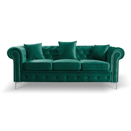 Rozkládací pohovka Roma Chesterfield III Zelená BOLIVAR