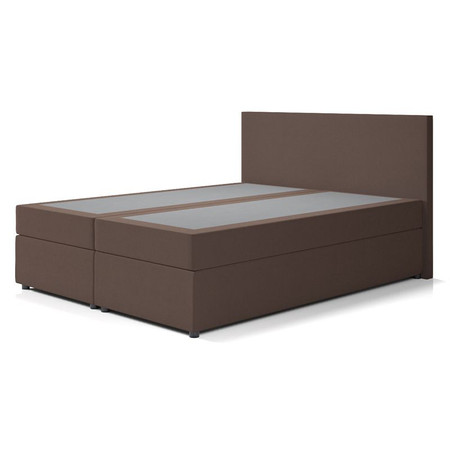 Čalouněná postel IMOLA s pružinovou matrací 160x200 cm Hnědá SG-nábytek