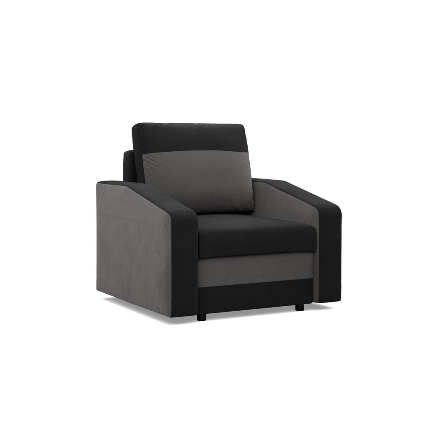 Křeslo HEWLET model 3 Černá/šedá SG-nábytek