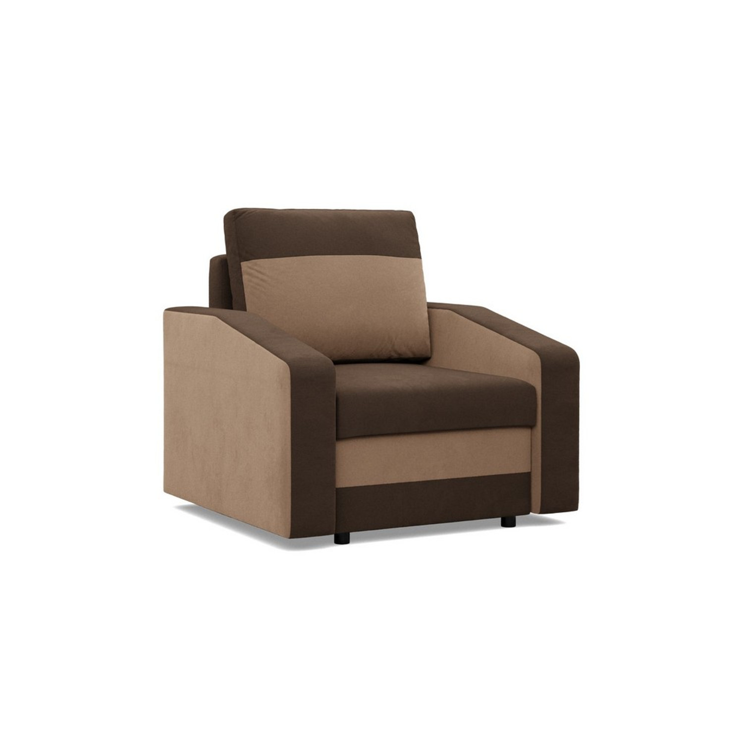Křeslo HEWLET model 3 Hnědá/cappuccino SG-nábytek