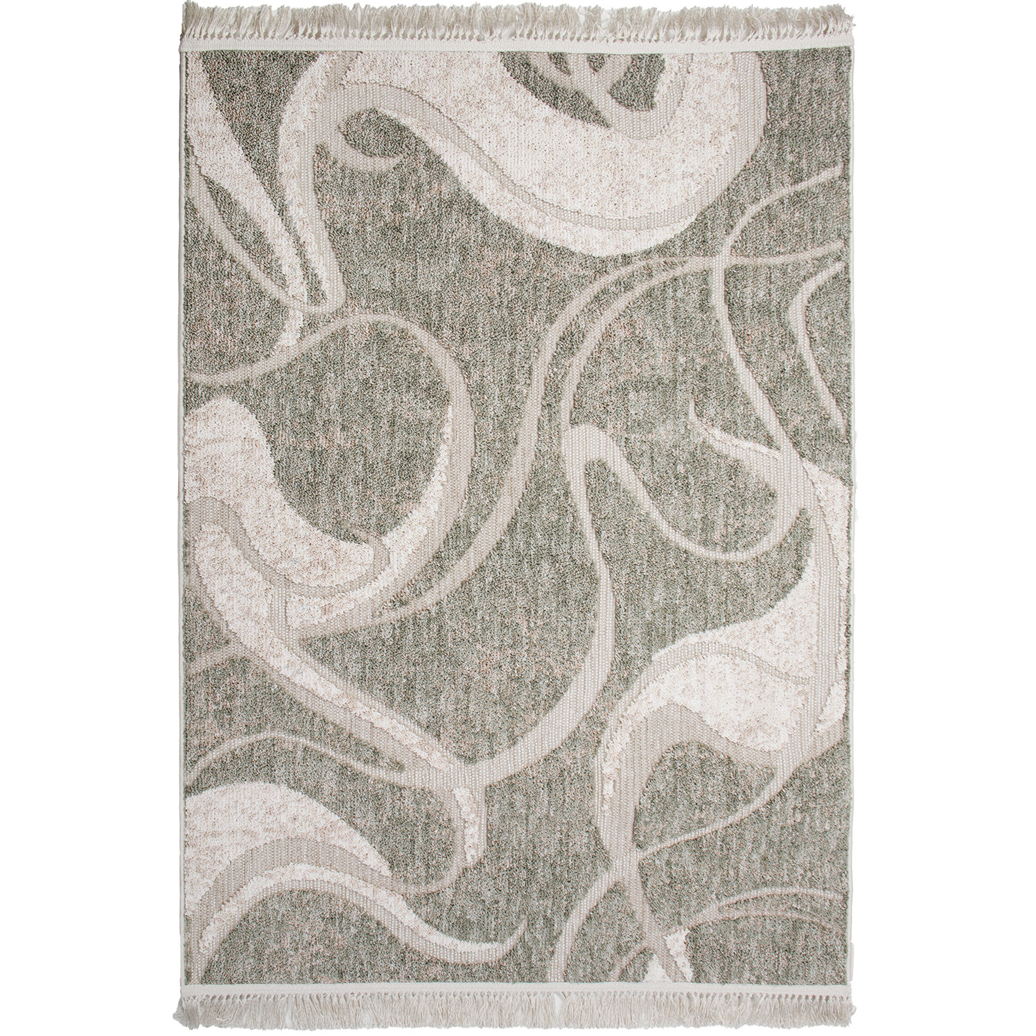 Koberec BENITA 504 zelená-krémová - 120x170 cm Marbex