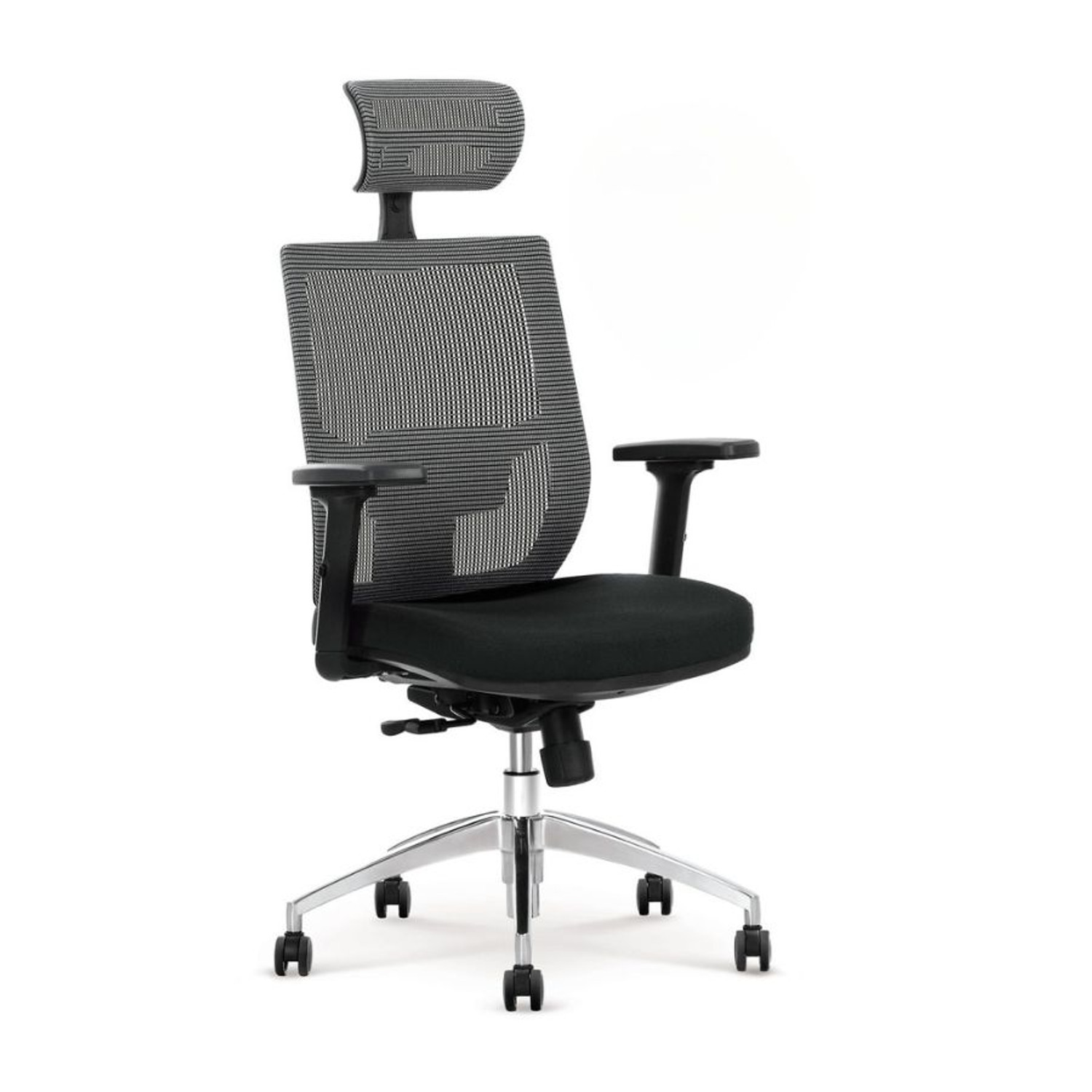 Kancelářské křeslo ADMIRAL - šedá/černá SG-nábytek