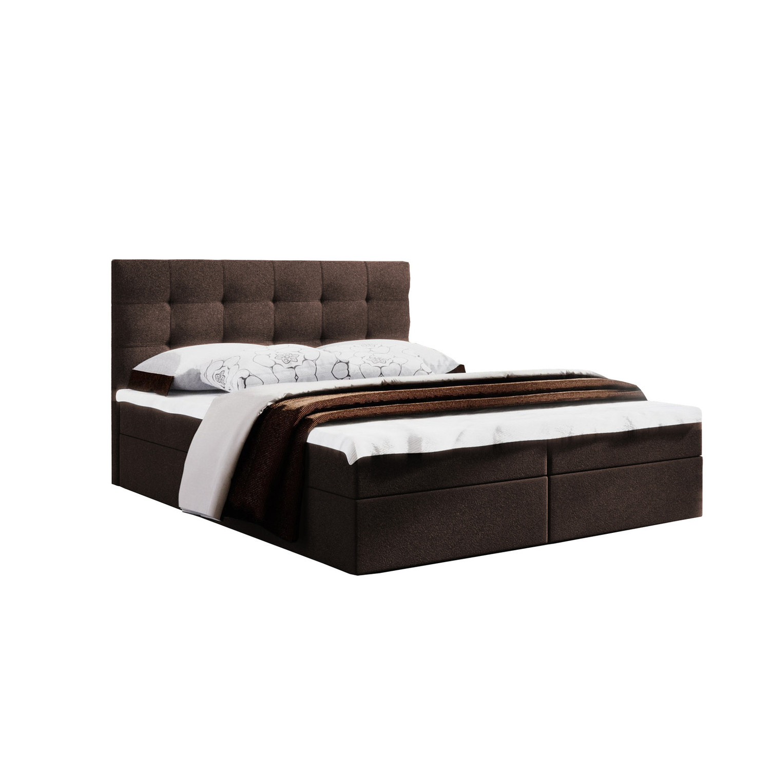 Postel 52 MISSISSIPPI 120x200 cm s úložným prostorem Hnědá Signal-nabytek