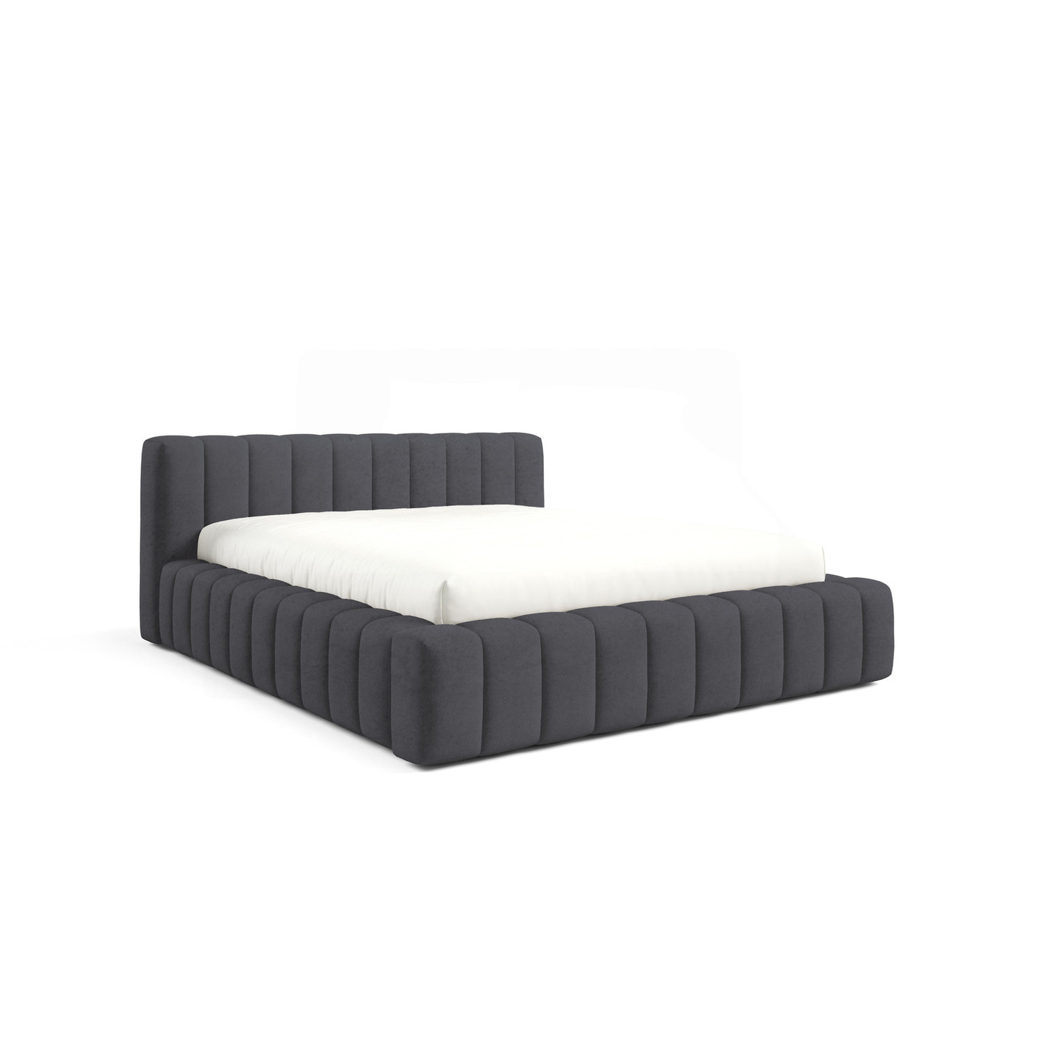 Čalouněná postel GINO 160x200 cm s nízkým čelem Černá SG nabytek