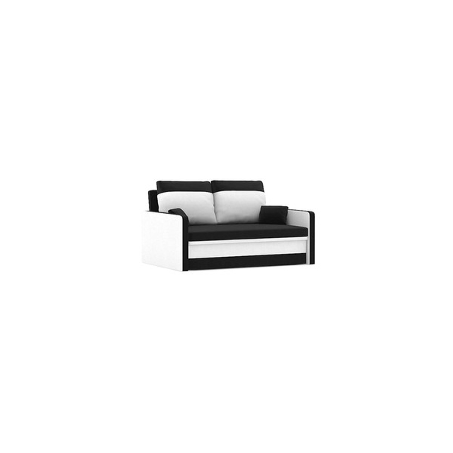 Rozkládací pohovka MILTON model 2 Černá/bílá Signal-nabytek