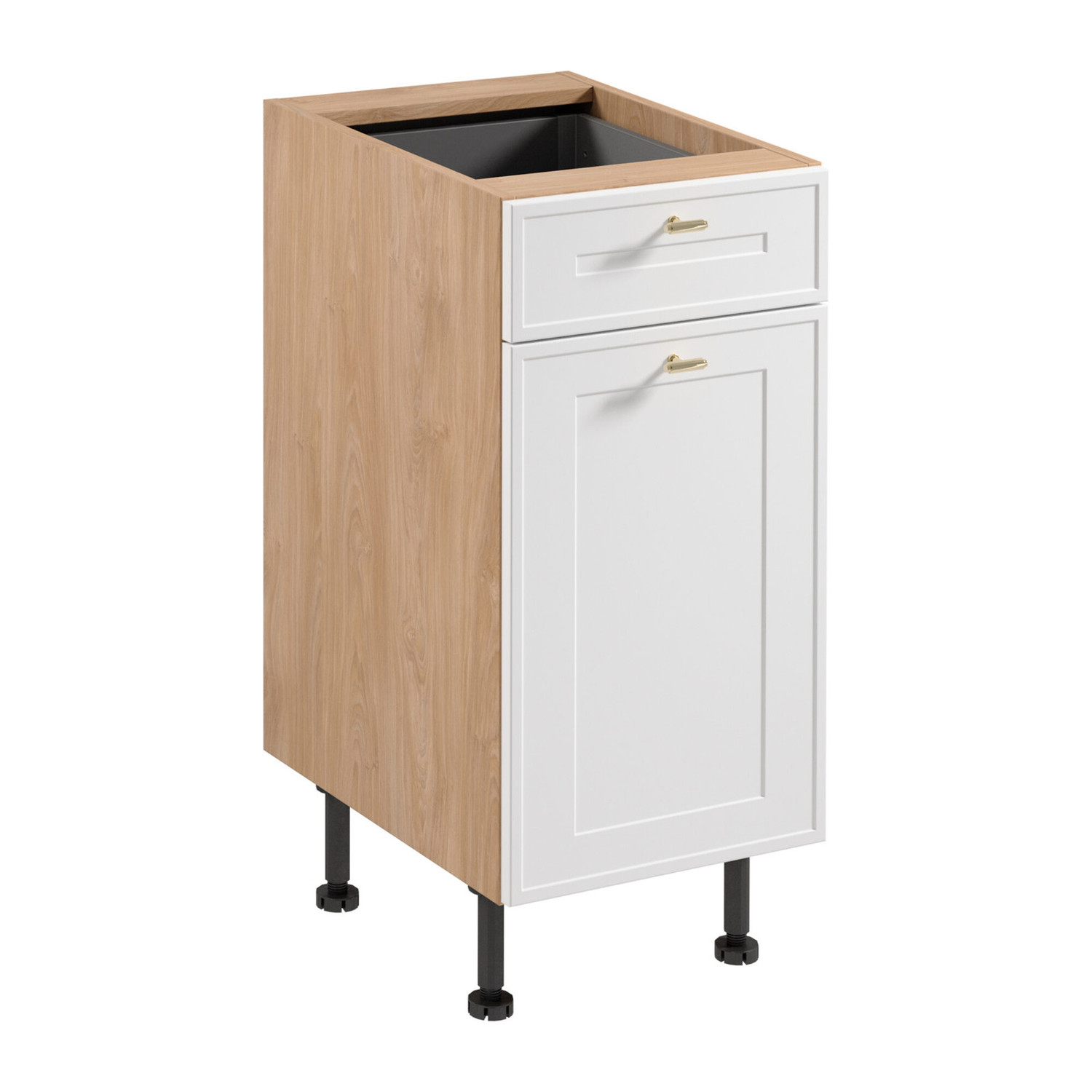 Kuchyňská skříňka SORENTO D40S1 - P/L - Puccini/ bílý rám GALA