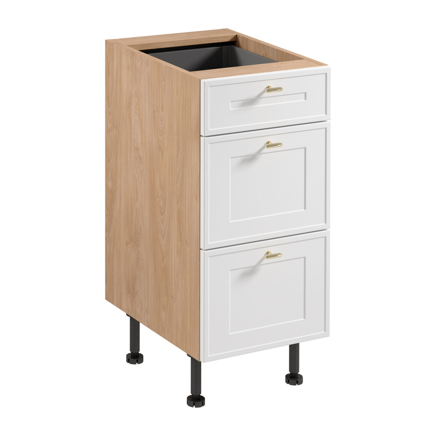 Kuchyňská skříňka SORENTO D40S3 - P/L AX -  Puccini/bílý rám GALA