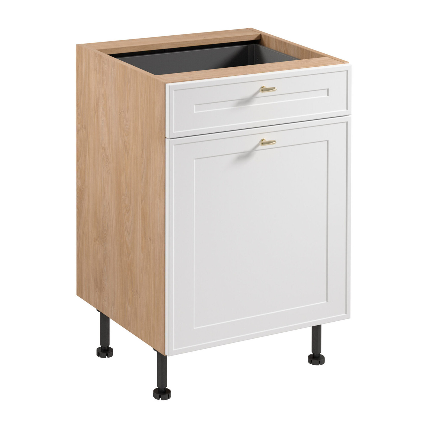 Kuchyňská skříňka SORENTO D60S1- P/L AX -   Puccini/bílý rám GALA