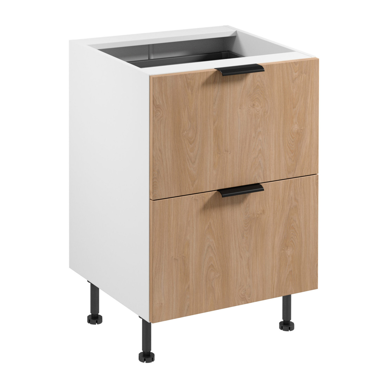 Kuchyňská skříňka SORENTO D60S2+1 AX -  bílá Puccini GALA