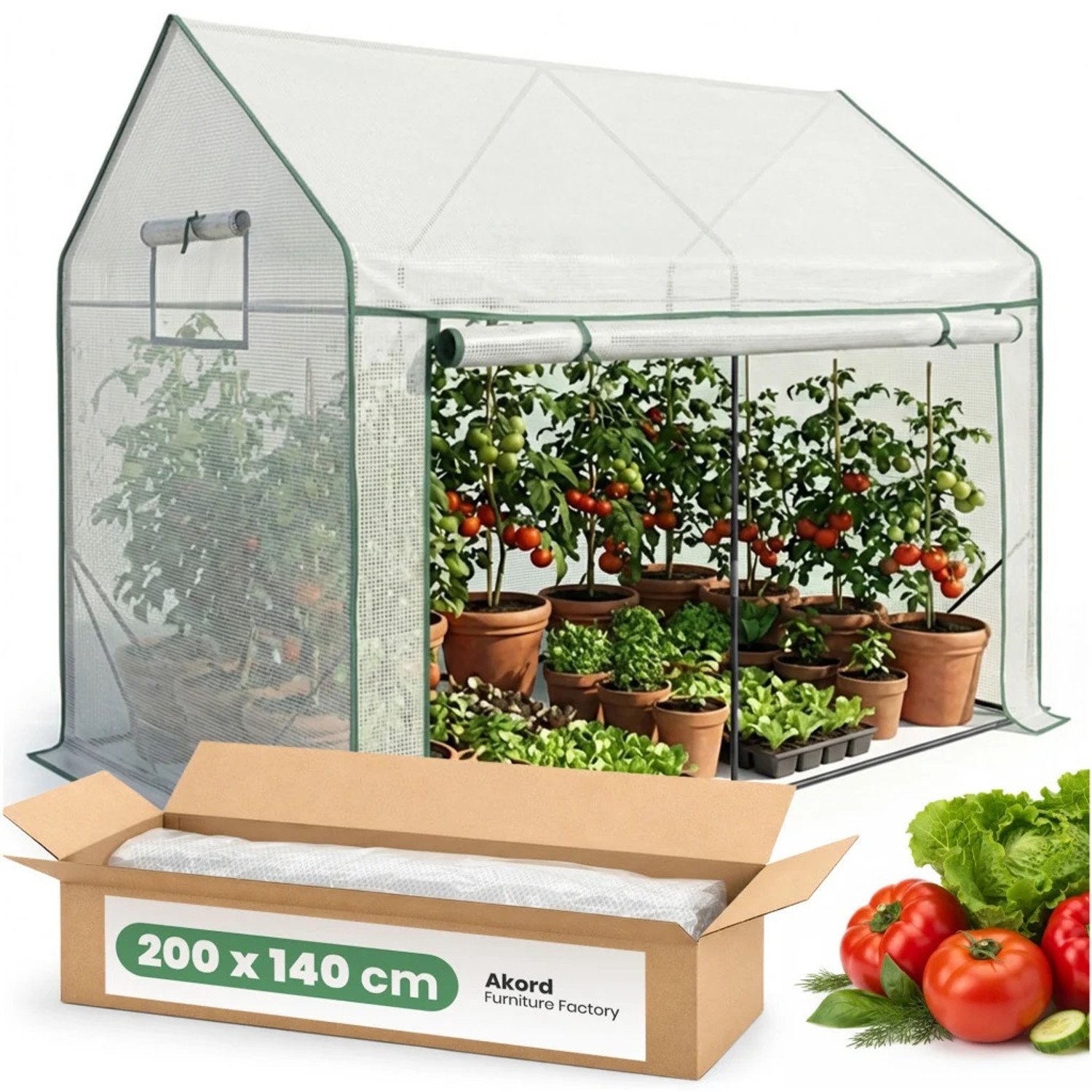 Zahradní fóliový skleník